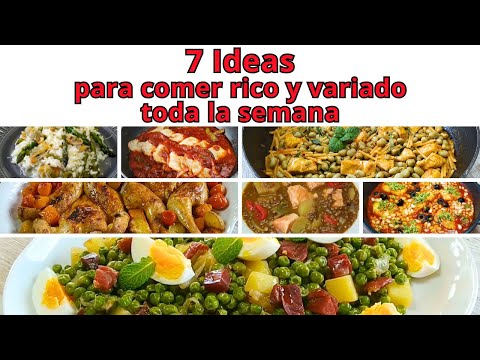 7 Recetas Ricas Sanas y Variadas Para Toda la Semana