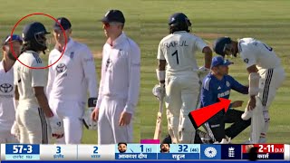 Kl Rahul and Zak Crawley's heated argument when Akashdeep called the Physio and stopped the match