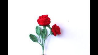 Easiest Rose 🌹 Flower Crochet For Beginners In Hindi