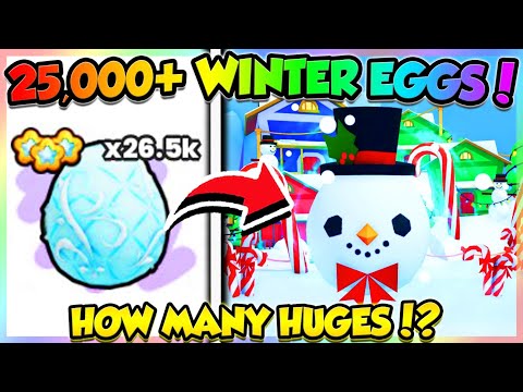 ❄️OPENING 25,000+ WINTER EGGS in PETS GO!! (Roblox)