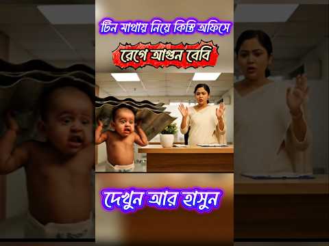 বেবি বয় টিন মাথায় নিয়ে হাজির কিস্তি অফিসে। রেগেমেগে আগুন। #aiboost