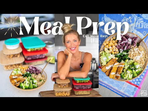 🌿High Protein Vegan Meal Prep (5 Days of Meals in Just 1 Hour)!