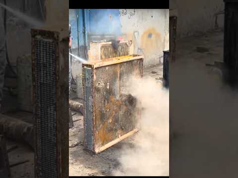 Cleaning Old Rusty Radiator 🛠️ #shorts