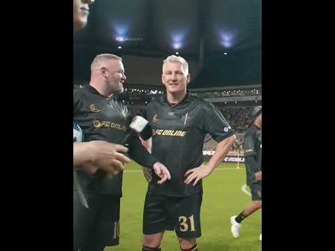 When legends meet legends, emtional moments #football
