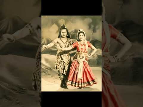 Still from the 1946 Tamil film "Sri Murugan," : M.G. R and K. Malathi #mgr #makkalthilakammgr