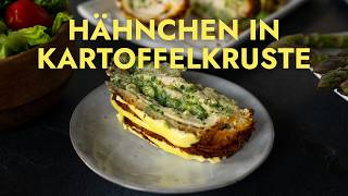 Dieses Hähnchen in Kartoffelkruste ist SO knusprig 😍🥔