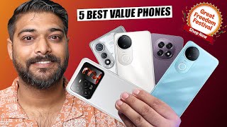 Top 5 Budget Smartphones Under ₹30,000 | Great Freedom Festival Sale #amazon