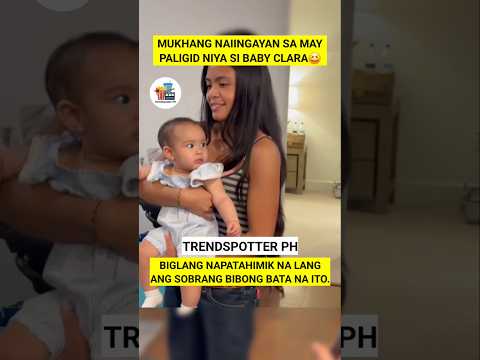 MUKHANG NAINGAYAN SI BABY CLARA SA KANYANG PALIGID 😅 #mannypacquiao #jinkeepacquiao #shorts
