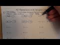 Exploring Integer Operations