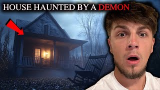 SURVIVING 48 HOURS IN HAUNTED DEMON HOUSE - TERRIFYING CAUGHT ON CAMERA (WE QUIT)