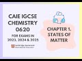 States of Matter and Changes