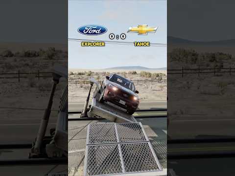 Ford Explorer Vs Chevrolet Tahoe #beamngdrive #gaming #fyp #car #game #viral #america