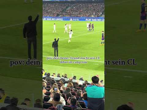 champions league debut😍 #football #championsleague #barca #soccer