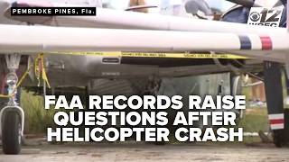 FAA records raise questions after helicopter carrying children crashes in Pembroke Pines