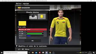 Uniforme Ecuador Pes Ps2