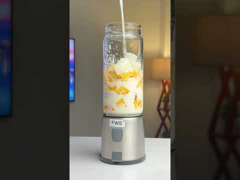 Mango Shake In Portable Blender !!