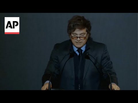 YouTube video thumbnail: Argentine President Milei Goes on Defense as Corruption Scandal Involving Sister Spreads