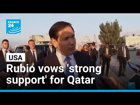 YouTube video thumbnail: US Secretary of State Rubio Vows 'Strong Support' for Qatar After Israel Strike