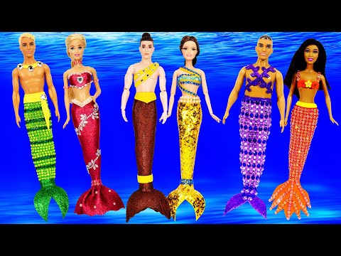 Creating Mermaid Dresses for Barbie Dolls