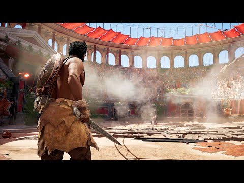 Assassin's Creed Origins Elite Gladiator Arena Gameplay with Hunter's Fur Outfit & Boss Fights