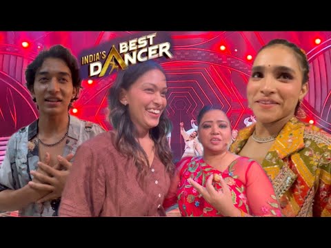 India’s best dancer shoot 😍Bharti di ne yeh kya bol diya 😱|| Varsha Thapa