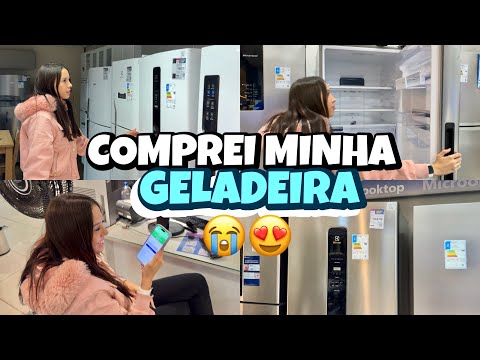 COMPREI MINHA GELADEIRA| realizei um sonho😭😍✨🏠