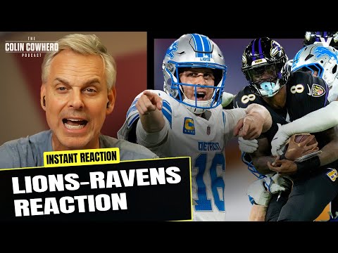 Lions-Ravens Reaction: Detroit bullies Baltimore, Lamar Jackson sacked 7x | Colin Cowherd NFL