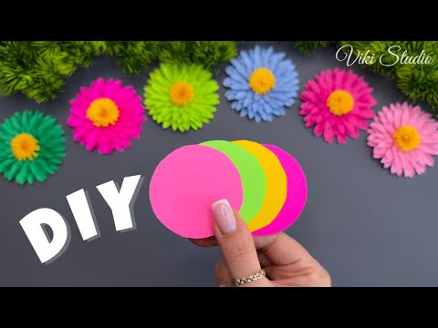 Easy Paper Flowers DIY Paper Craft Ideas Tutorial