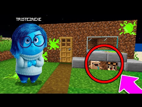 TROLLÉ y ME ESCONDI De TRISTEZA.EXE 😂 Bebe Noob EL ESCONDITE VS INTENSAMENTE 2 en MINECRAFT