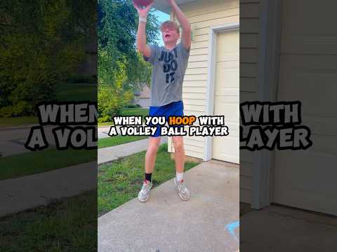 When You Hoop With The Volleyball Kid 🏀🏐 #shorts #basketball #basketballshorts