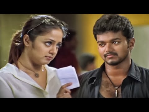विजय ने कॉलेज में सभी के सामने ज्योतिका को लव लेटर दिया | Vijay & Jyothika Best Romantic Scene