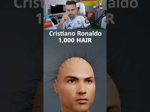 Cristiano Ronaldo con 1 pelo 🥶