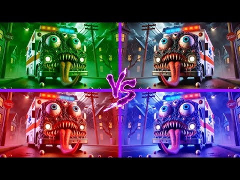 🚑🥶😱AMBULANCE EATER MONSTER🎶 Coffin Dance Song