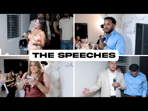 THE SPEECHES AT OUR WEDDING!