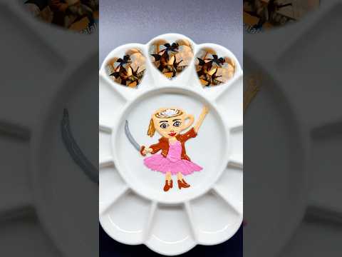 Brainrot pirates Ballerina Cappuccino Color mixing  #satisfying #colors #brainrot #art