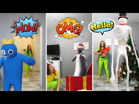 Blue, Siren Head Frosty, Granny and angry monsters vs Super Mama | Best compilation shorts