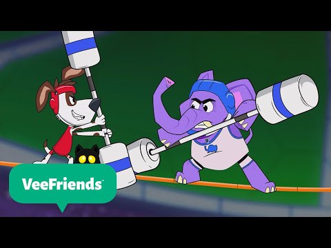 Dog Vs. Elephant! Who Will Win?! @VeeFriendsCartoons | Fun Cartoons for Kids