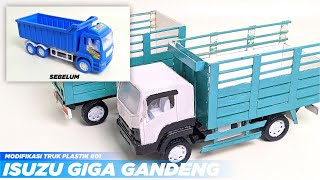 MODIF TRUK PLASTIK JADI TRUK GIGA GANDENG MBOIS || MODIFY