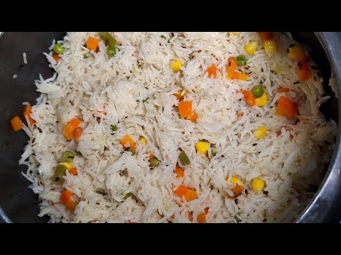 कूकर में बनाए झटपट जीरा राइस |Jeera Rice in Pressure Cooker |Simple Veg Pulao Recipe|Easy Jeera Rice