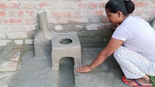 mitti ka stove,traditional cooking,mud stove making,mitti se chulha kaise banaye,outdoor