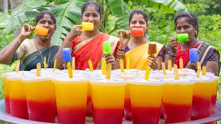 BIG ICE CREAM | Biggest Stick ice | Watermelon ice | Kiwi ice | Milk ice | Village crazy cooking