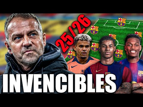 🔥¡DE LOCOS! Así será el BARÇA de FLICK que DOMINARÁ el MUNDO