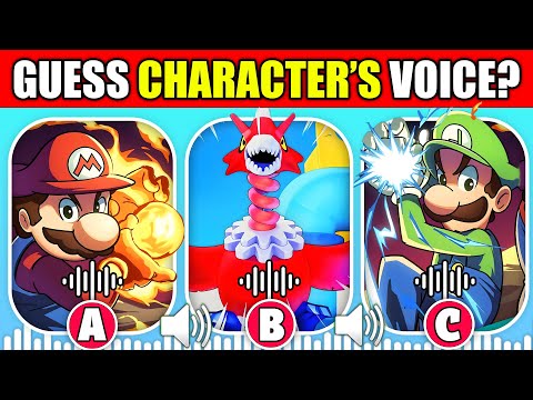 Guess The Mario & Luigi: Brothership - All Bosses By Their VOICES? 🔊 | Glohm Gobblick, Gobblick, Ten