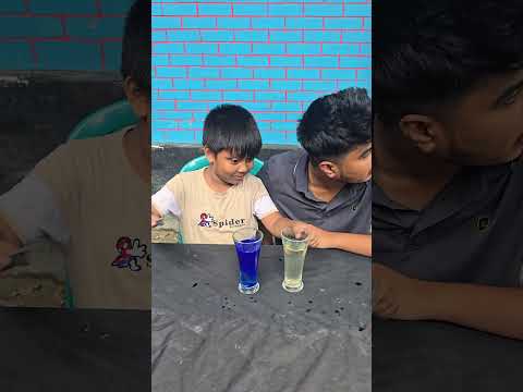 Big brother pouring chemicals into little brother’s water