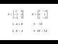 Matrix Operations and Calculator Functions