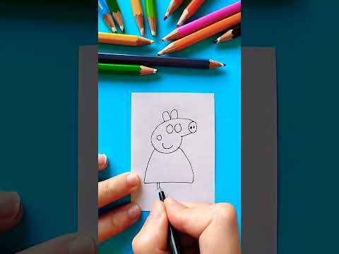 Dibujando a PEPA FACIL PIG 3 #short #diy #dibujosfaciles  #drawing #easydrawings #summerdrawings
