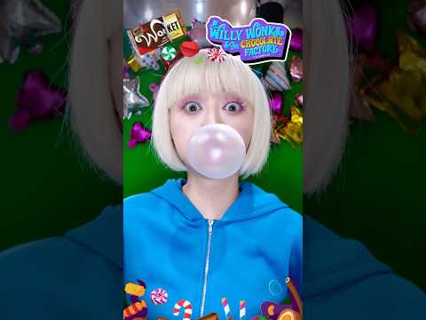 バイオレットになりきってネイルしてみたら？！💜🫧🍭#ネイル #3dネイル #チャーリーとチョコレート工場#バレンタイン#バイオレット
