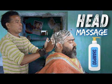 Shampoo Head Massage with different type of tapping | Very Effective in headache relief ASMR