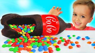 Vlad and Niki Chocolate & Soda Challenge for  Mom  - Funny stories for kids