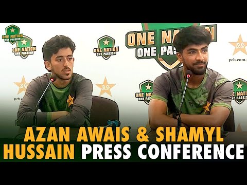 Young batters Azan Awais & Shamyl Hussain press conference in Karachi | Pakistan Shaheens